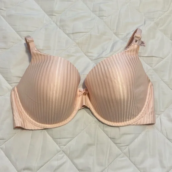 Victoria's Secret Lightly Lined Full Coverage Purest Pink Bra 38D - Picture 5 of 7